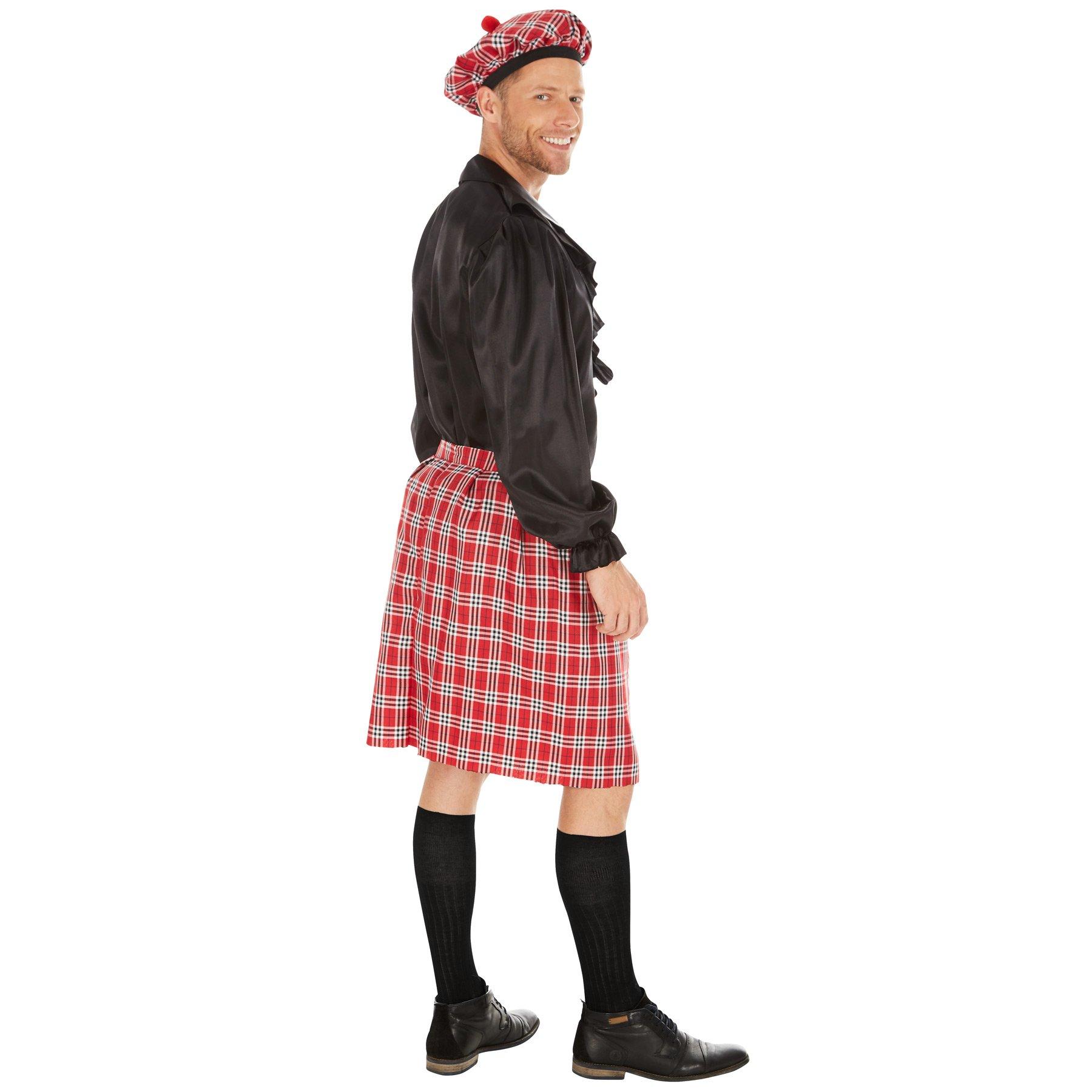 Tectake  Costume da uomo scozzese 