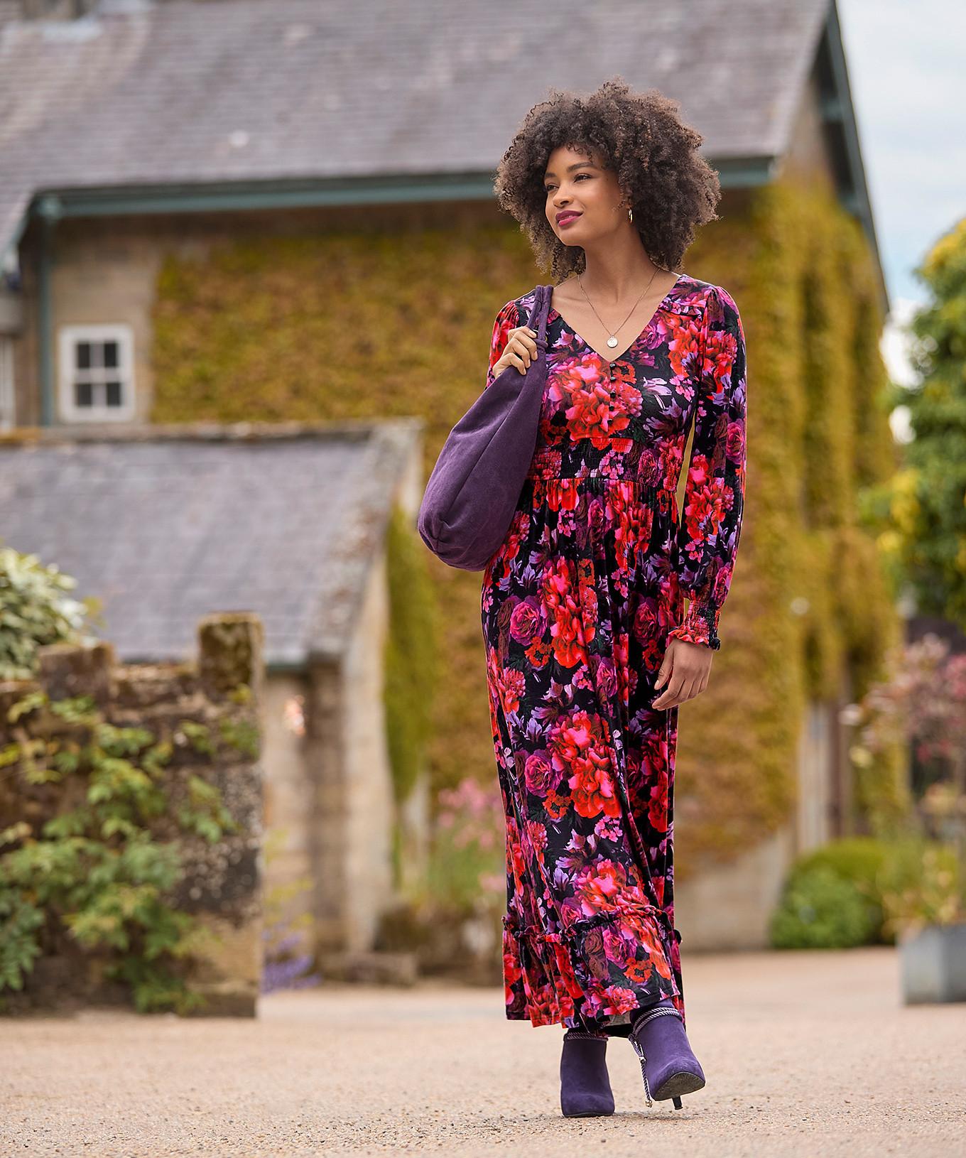 Joe Browns  PETITE Robe Maxi Imprimé Floral Romantique 