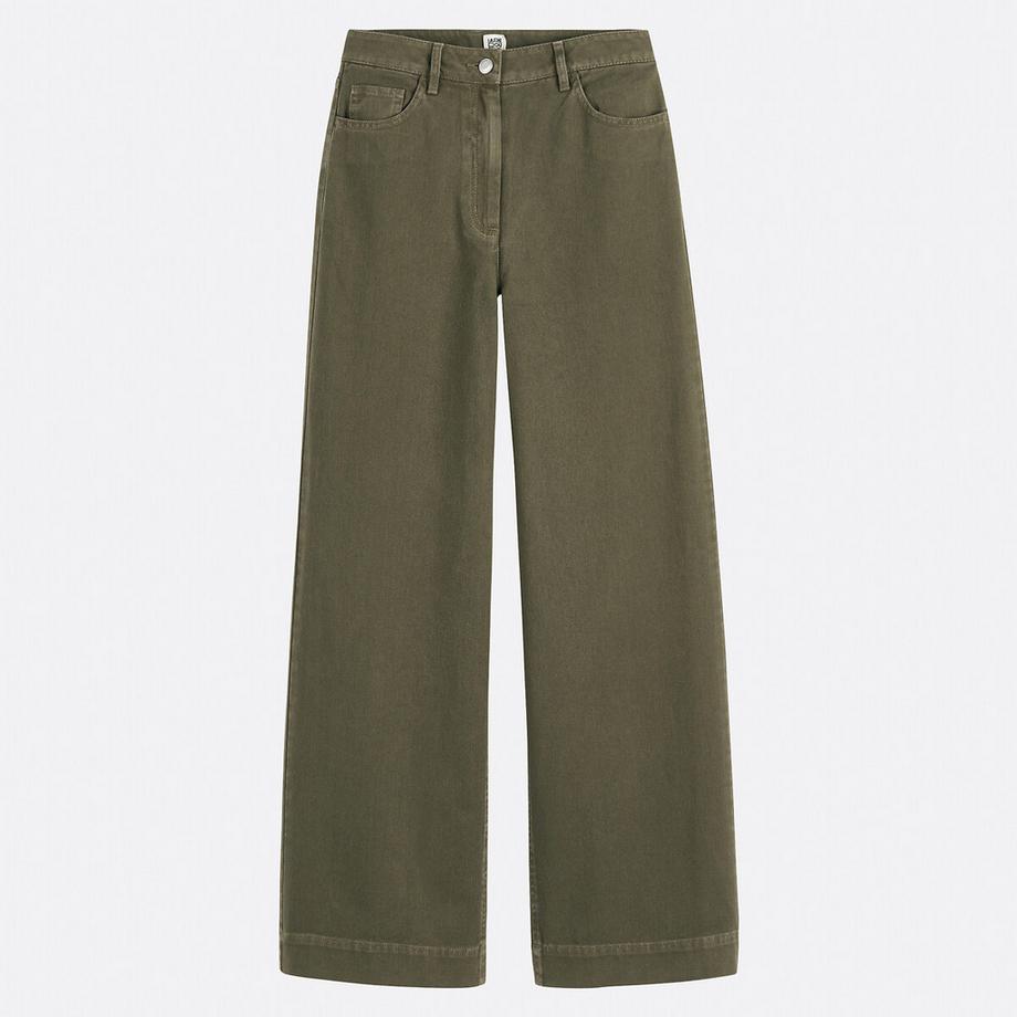 La Redoute Collections Weite High Waist Baumwoll Twill Hose  