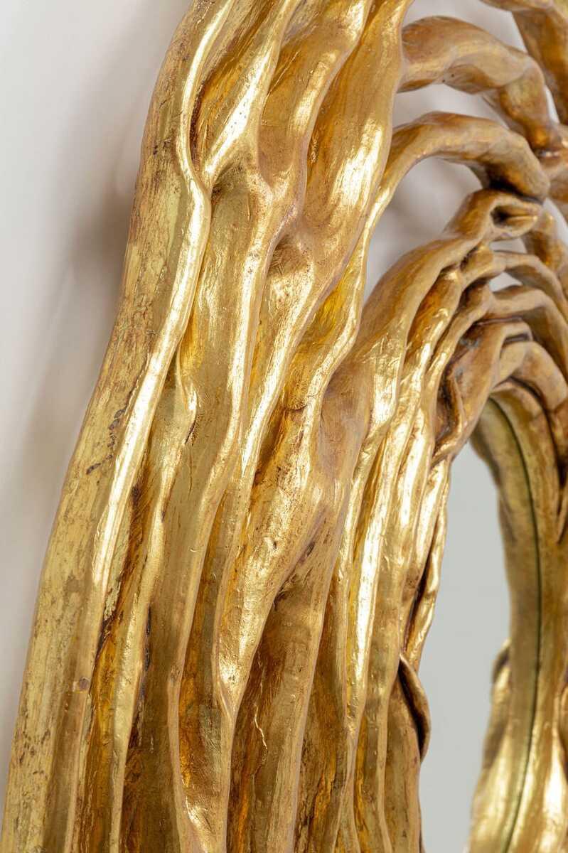 KARE Design miroir mural Twiggy doré rond 121  