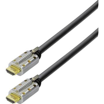 Maxtrack Câble HDMI High Speed actif avec Ethernet, chipset coolux intégré, 10.0 m