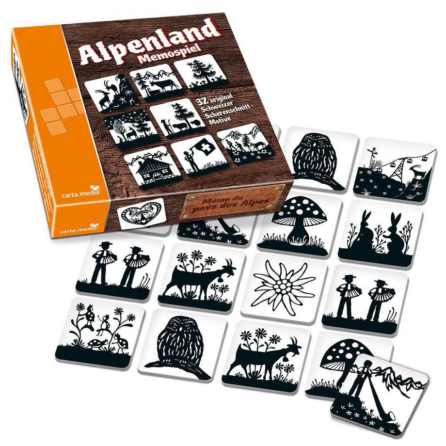 Carta.Media  Spiele Alpenland Memospiel 