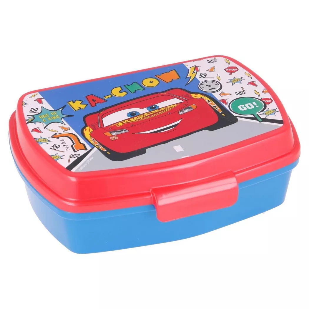 Stor - Cars Lightning McQueen - Lunchbox, 0.50L, Rot Bunt