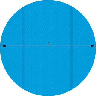 Tectake  Poolabdeckung Solarfolie rund 