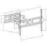 Tectake  Support mural TV 32"- 65" orientable et inclinable 
