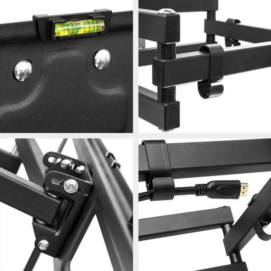 Tectake  TV Wandhalterung neigbar, schwenkbar für 32" (81cm) bis 65" (165cm) 