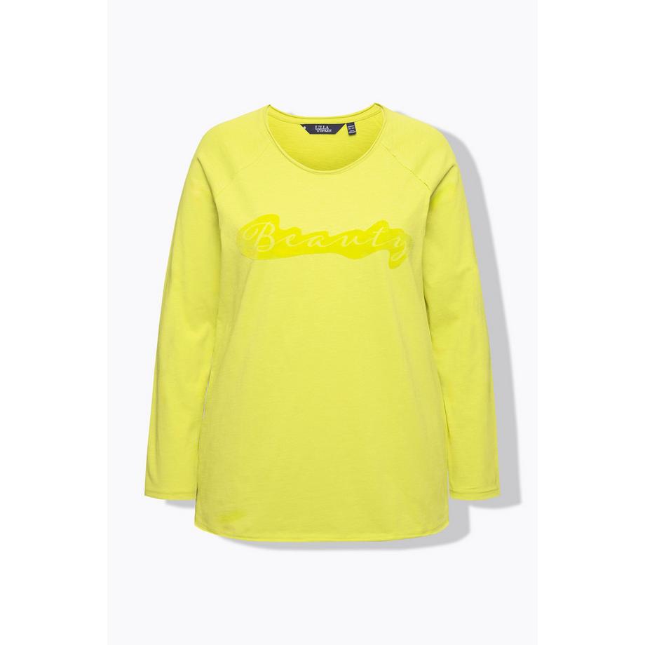 Ulla Popken Flockdruck A-Linie Langarm Rundhals Shirt  