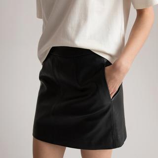 La Redoute Collections  Mini-jupe en cuir 