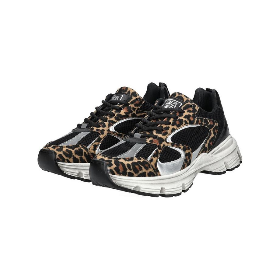 STEVE MADDEN SM11001908 Leopard Print Plateau Sneaker  