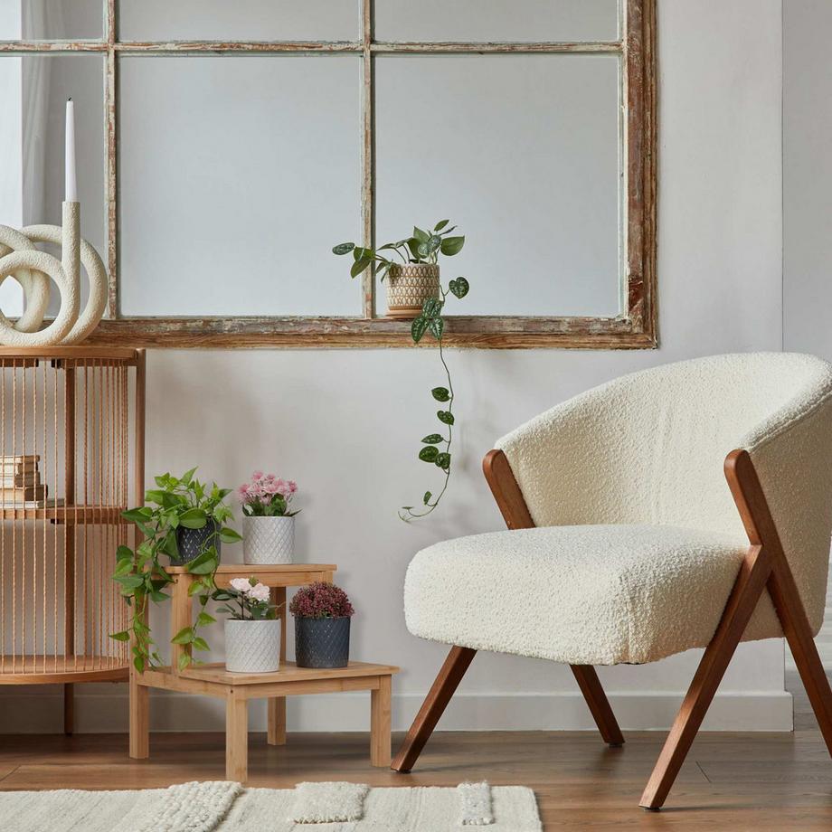 B2X  Zweiteiliger Tritthocker aus Bambus 