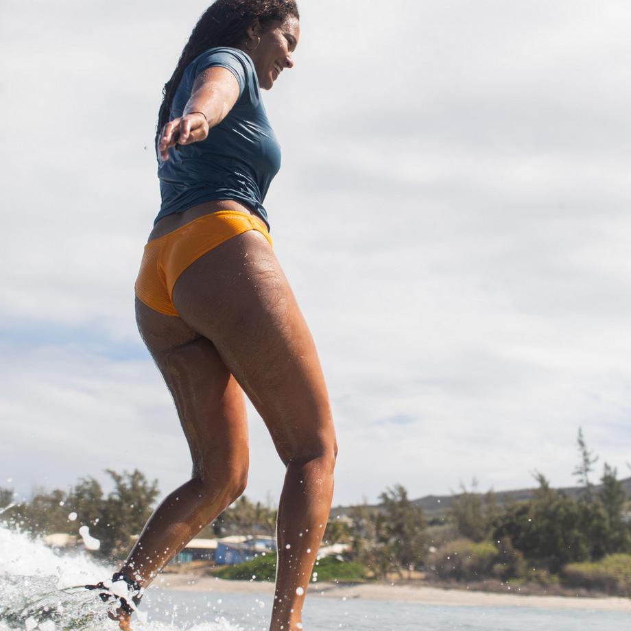 DECATHLON  Maglietta anti-UV surf donna maniche corte poliestere 