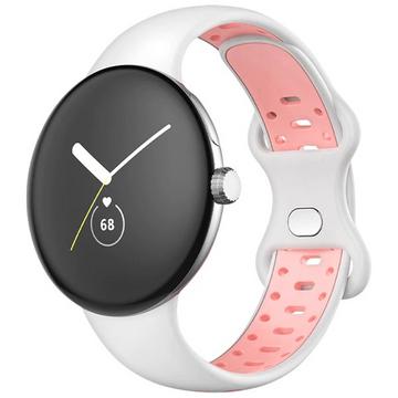 Google Pixel Watch Armband Weiß / Rosa