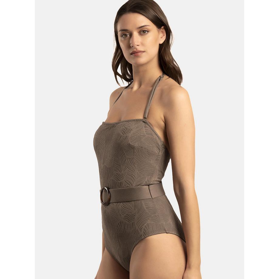 Admas Fresh Leaves Vorgeformter Einteiliger Bustier Badeanzug  