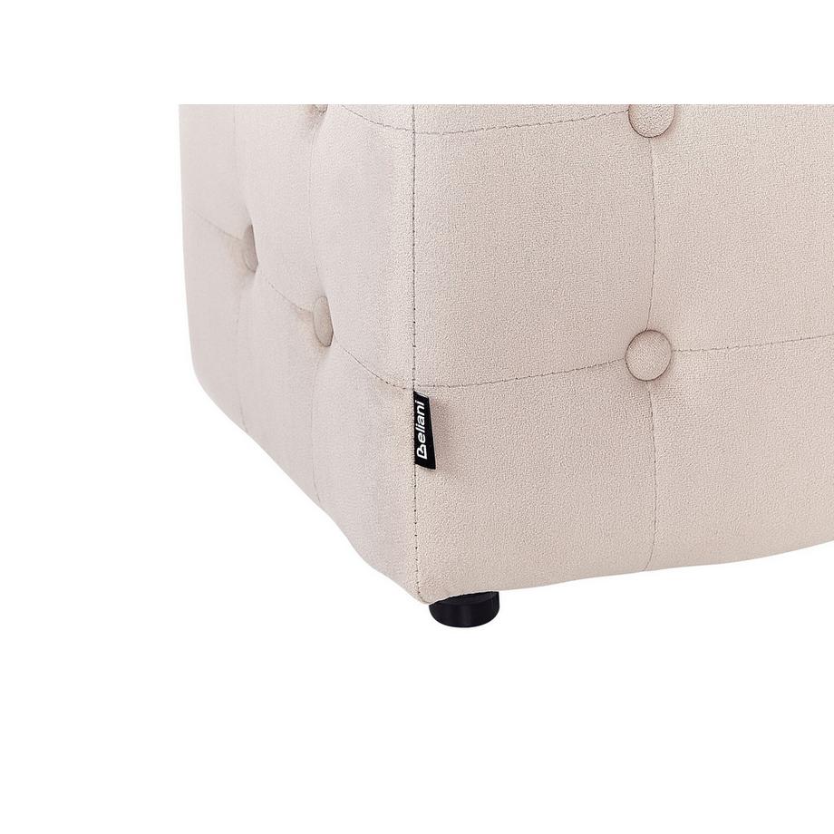 Beliani Pouf en Velours Rétro WISCONSIN  