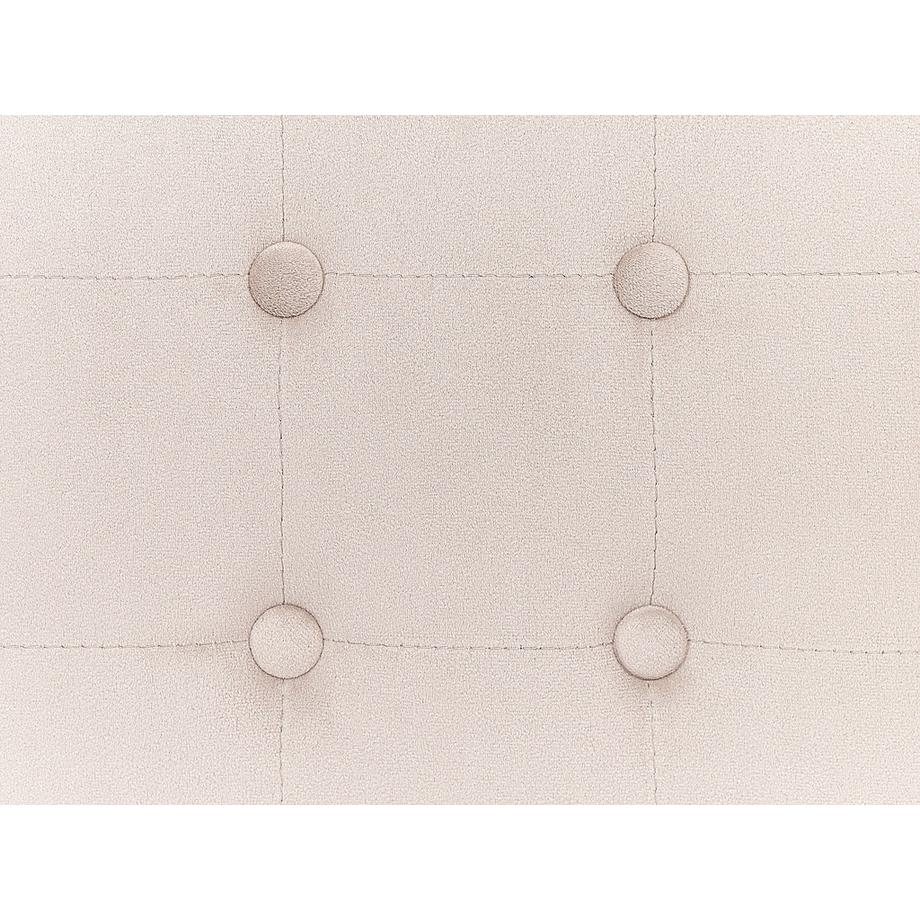 Beliani Pouf en Velours Rétro WISCONSIN  