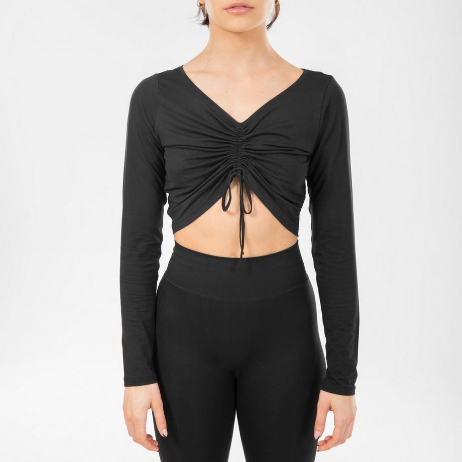 STAREVER  T-shirt maniche lunghe donna modern jazz regolabile viscosa 