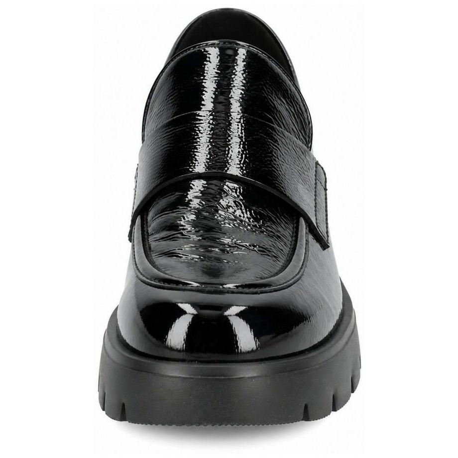 Högl Mocassin en cuir verni avec semelle épaisse  
