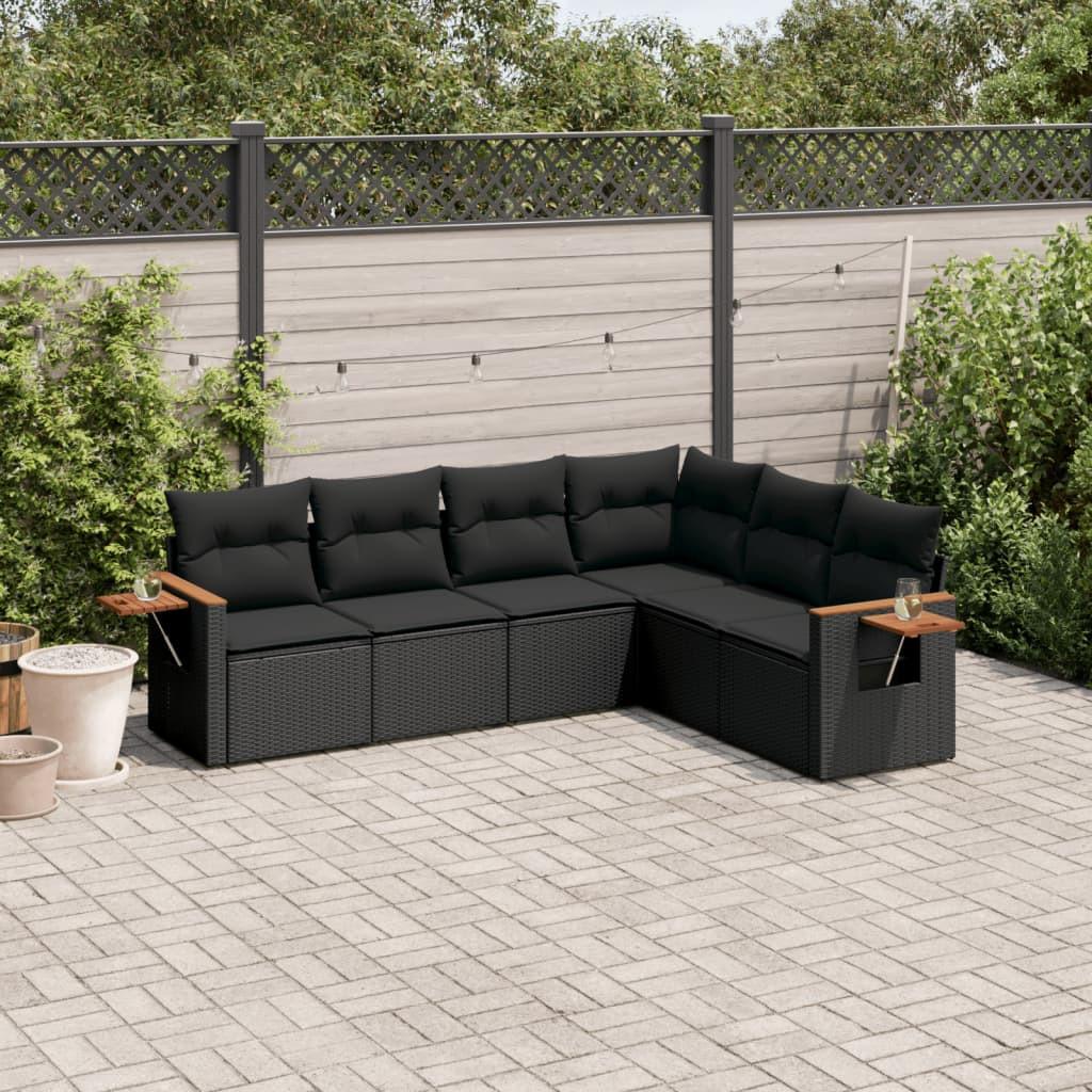 VidaXL set divano da giardino Polirattan  