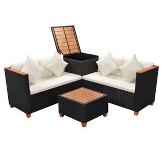 VidaXL Garten sofagarnitur poly-rattan  