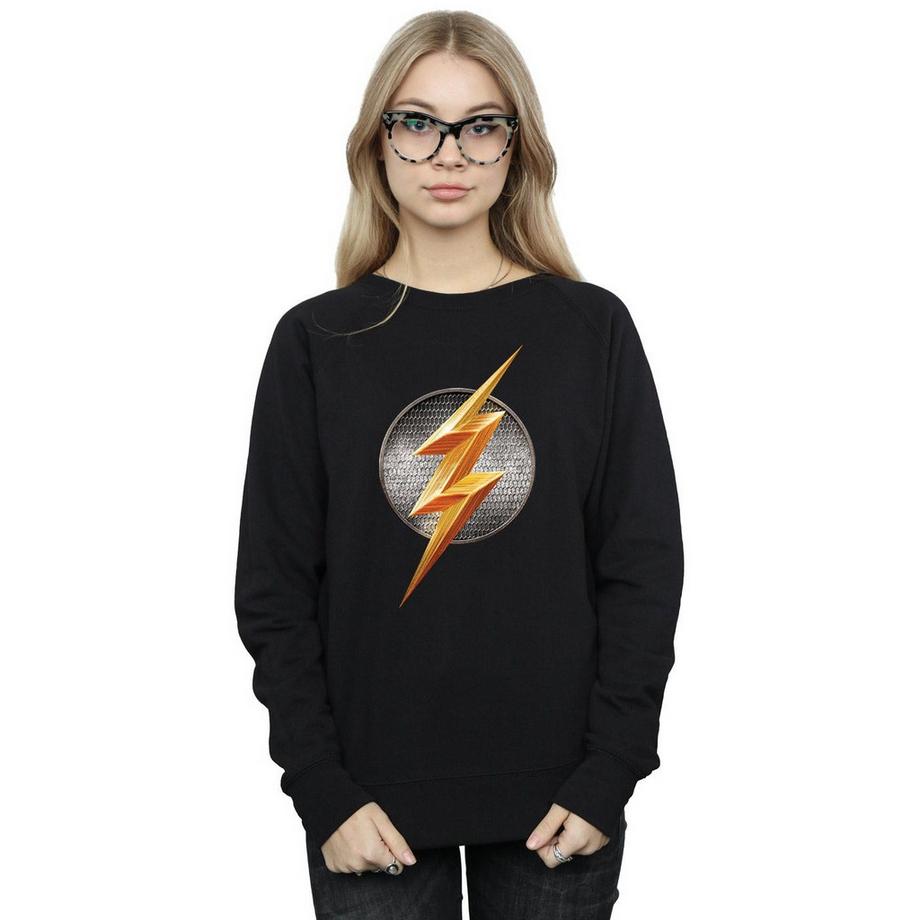 DC COMICS Justice League Flash Logo Slim Fit Felpa  