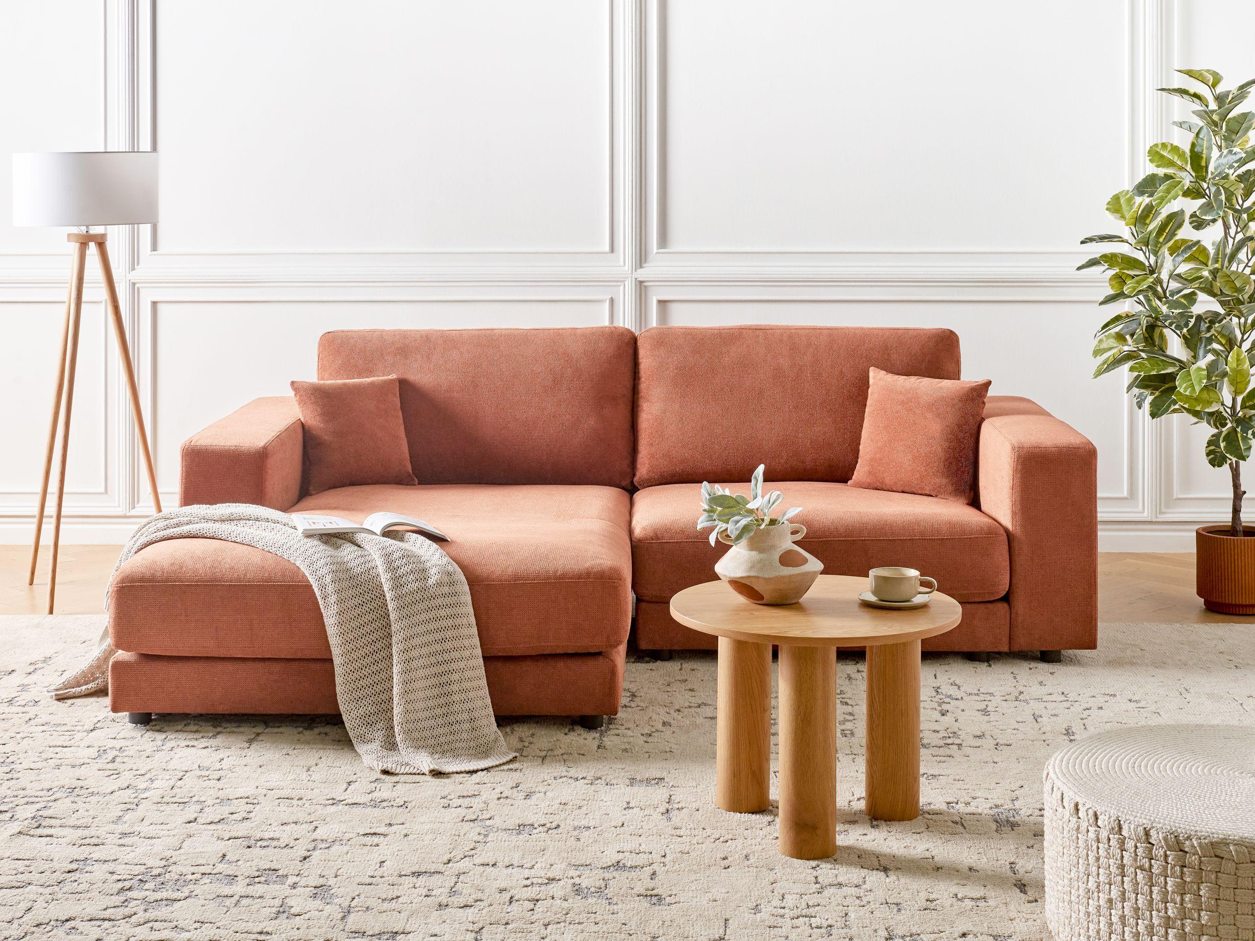 Beliani Ecksofa aus Polyester Modern LOFOTEN  