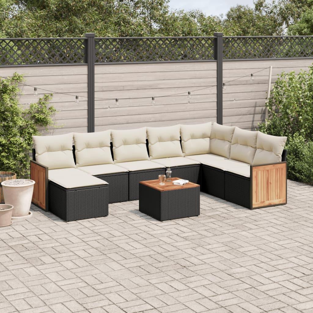 VidaXL set divano da giardino Polirattan  