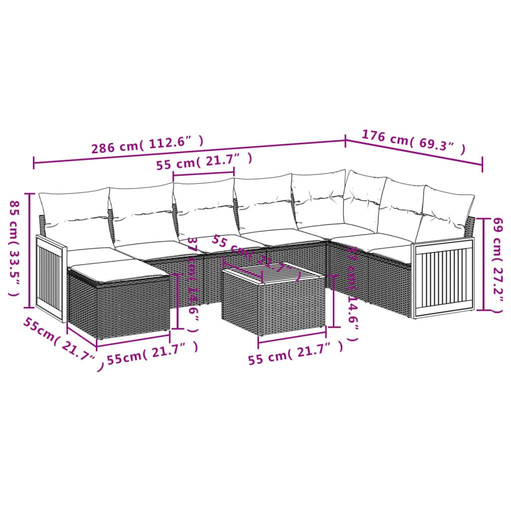 VidaXL Garten sofagarnitur poly-rattan  