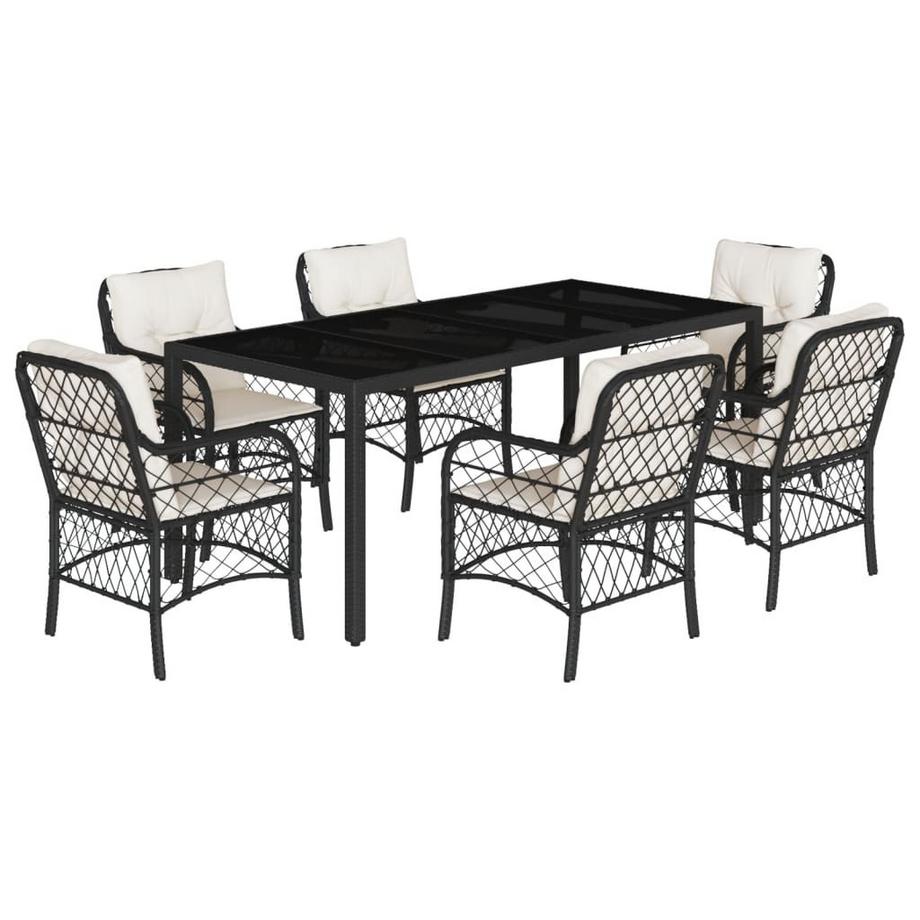 set da pranzo da giardino Polirattan