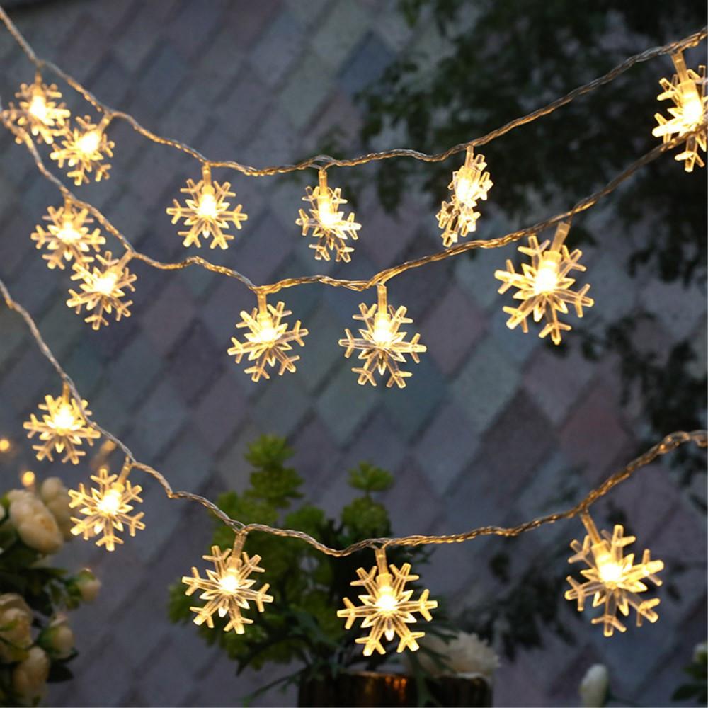 Cover-Discount fiocchi di neve multicolore 3m 20LED Fairy Lights  