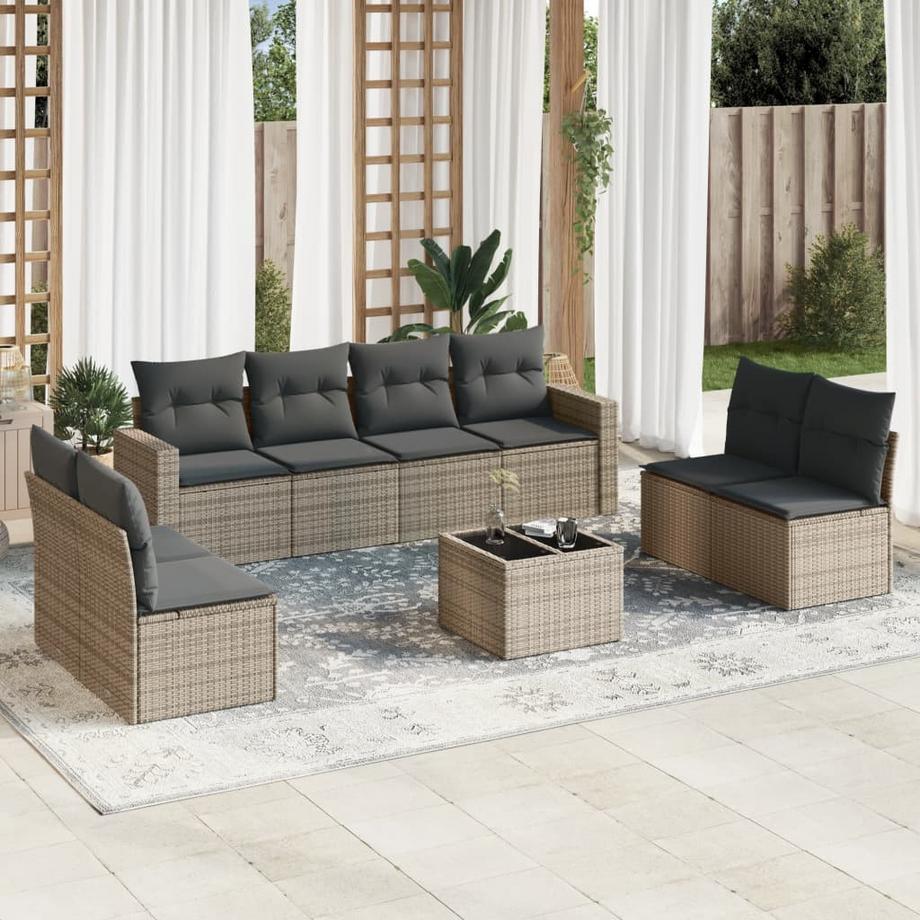 VidaXL Garten sofagarnitur poly-rattan  