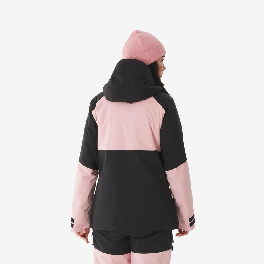 WEDZE  Wasserdichte Ski- und Snowboardjacke , 500 All Mountain rosa 