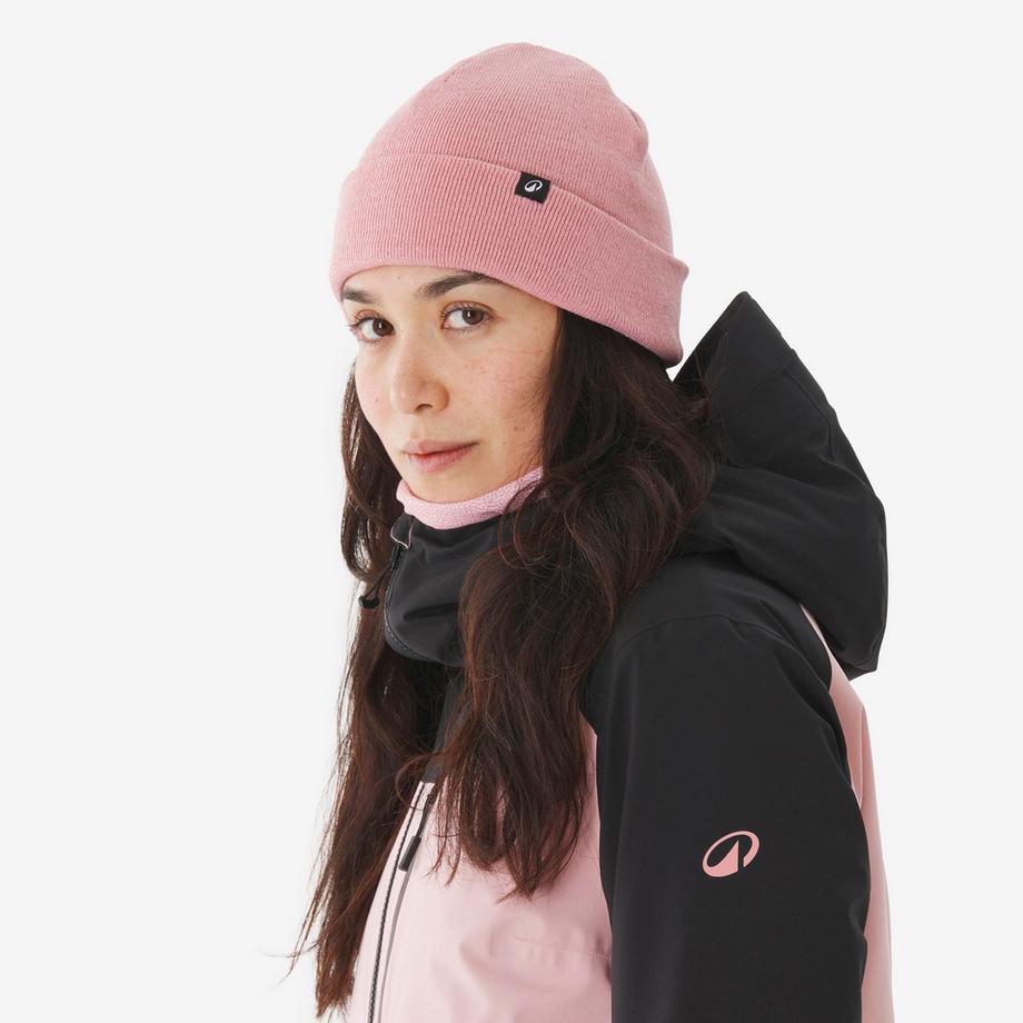 WEDZE  Wasserdichte Ski- und Snowboardjacke , 500 All Mountain rosa 