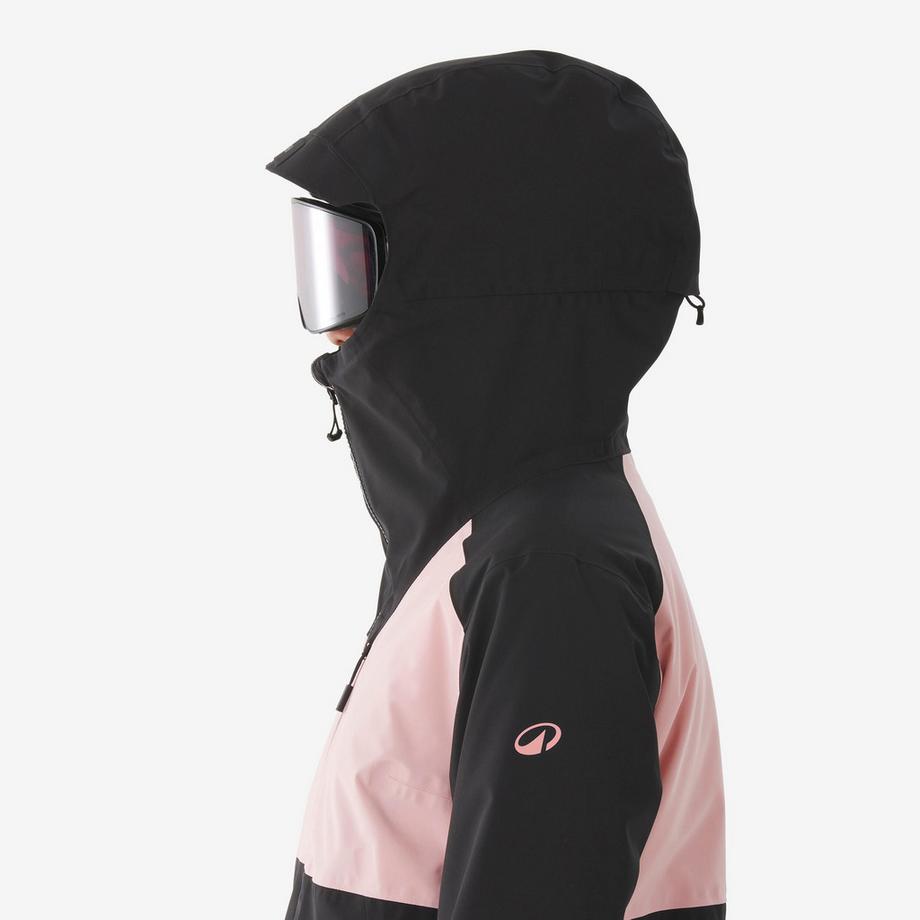 WEDZE  Wasserdichte Ski- und Snowboardjacke , 500 All Mountain rosa 