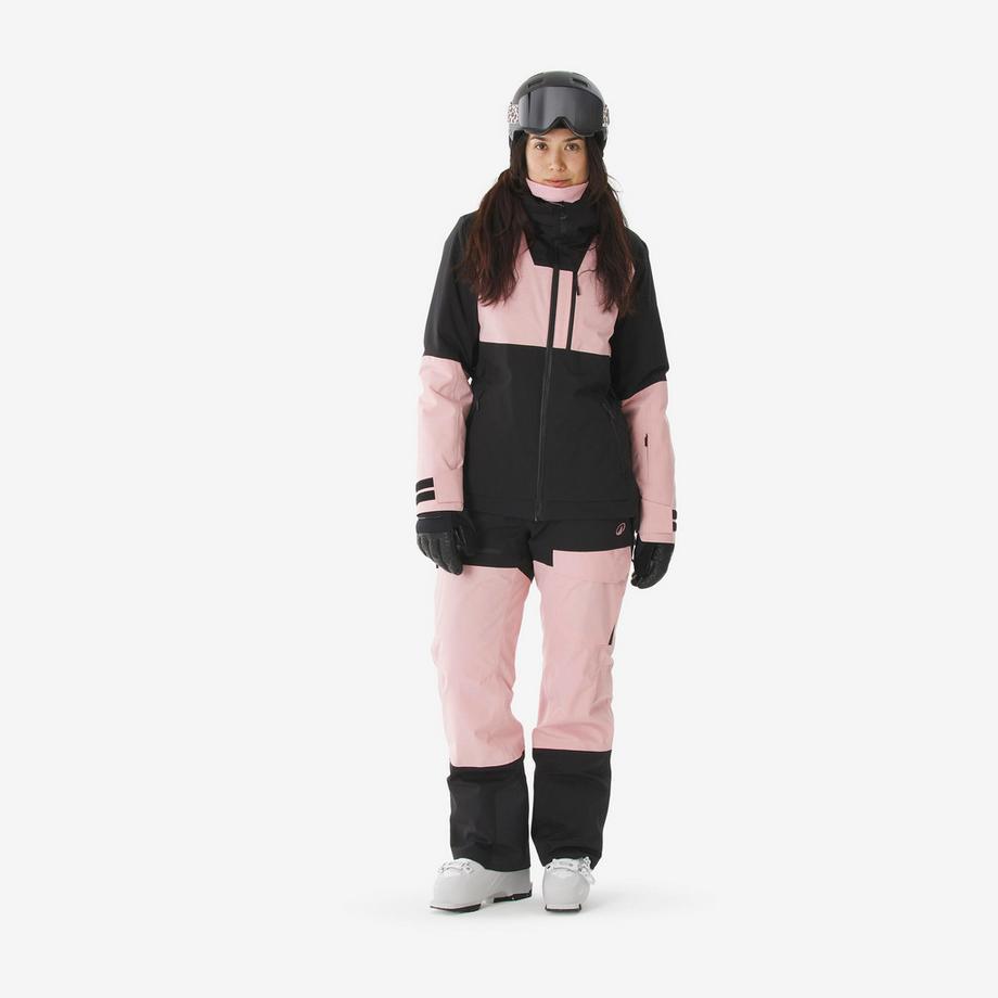 WEDZE  Wasserdichte Ski- und Snowboardjacke , 500 All Mountain rosa 