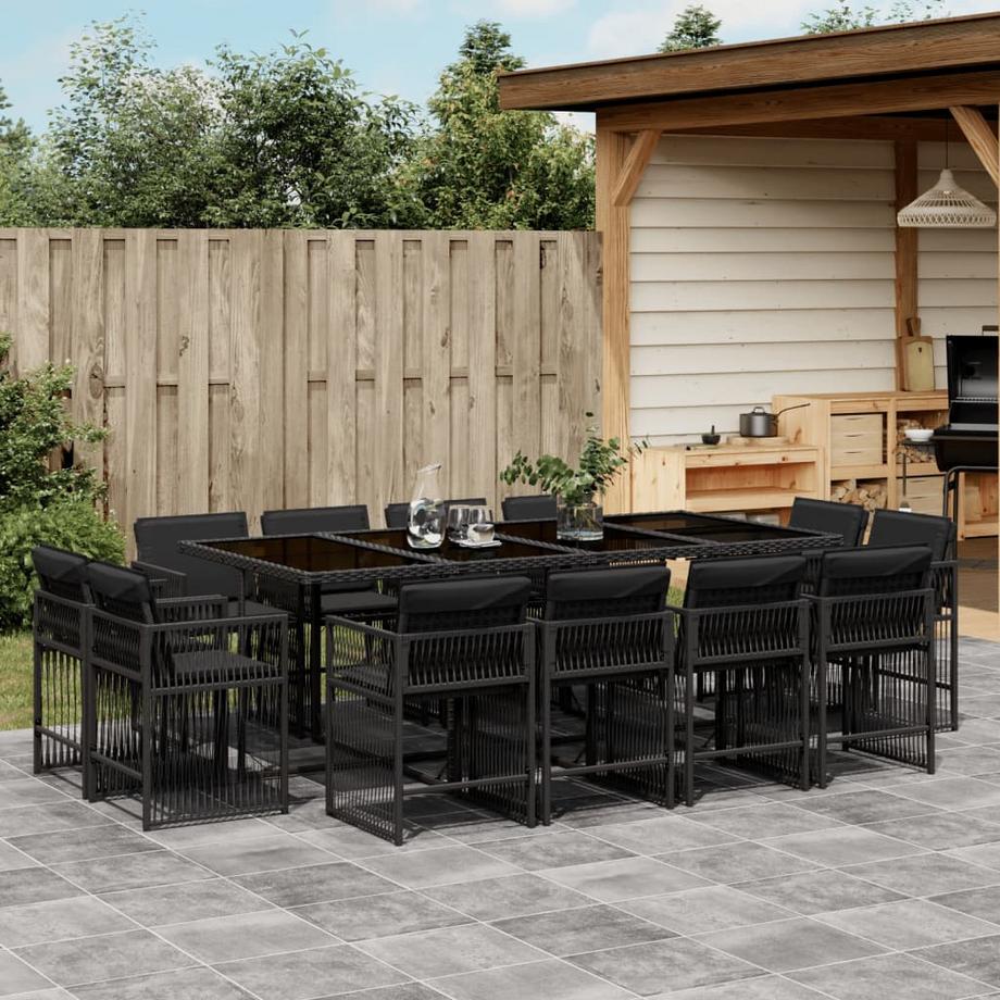 VidaXL set da pranzo da giardino Polirattan  