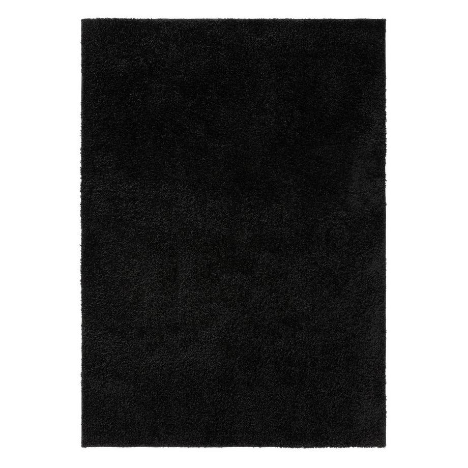 Benuta Hochflorteppich Soho Schwarz  