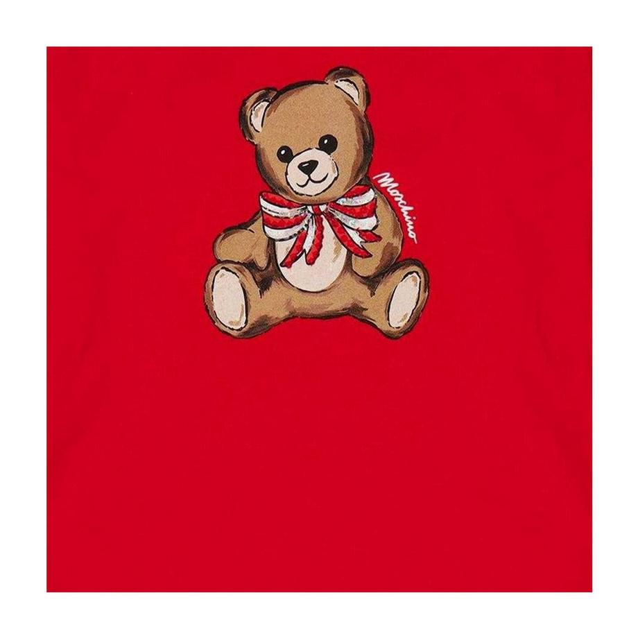 MOSCHINO  Maglietta Regolare Orsacchiotto Soffice 