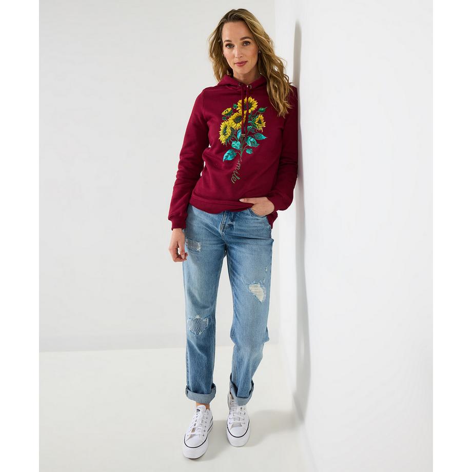 Joe Browns Hoodie mit Sonnenblumen-Print  