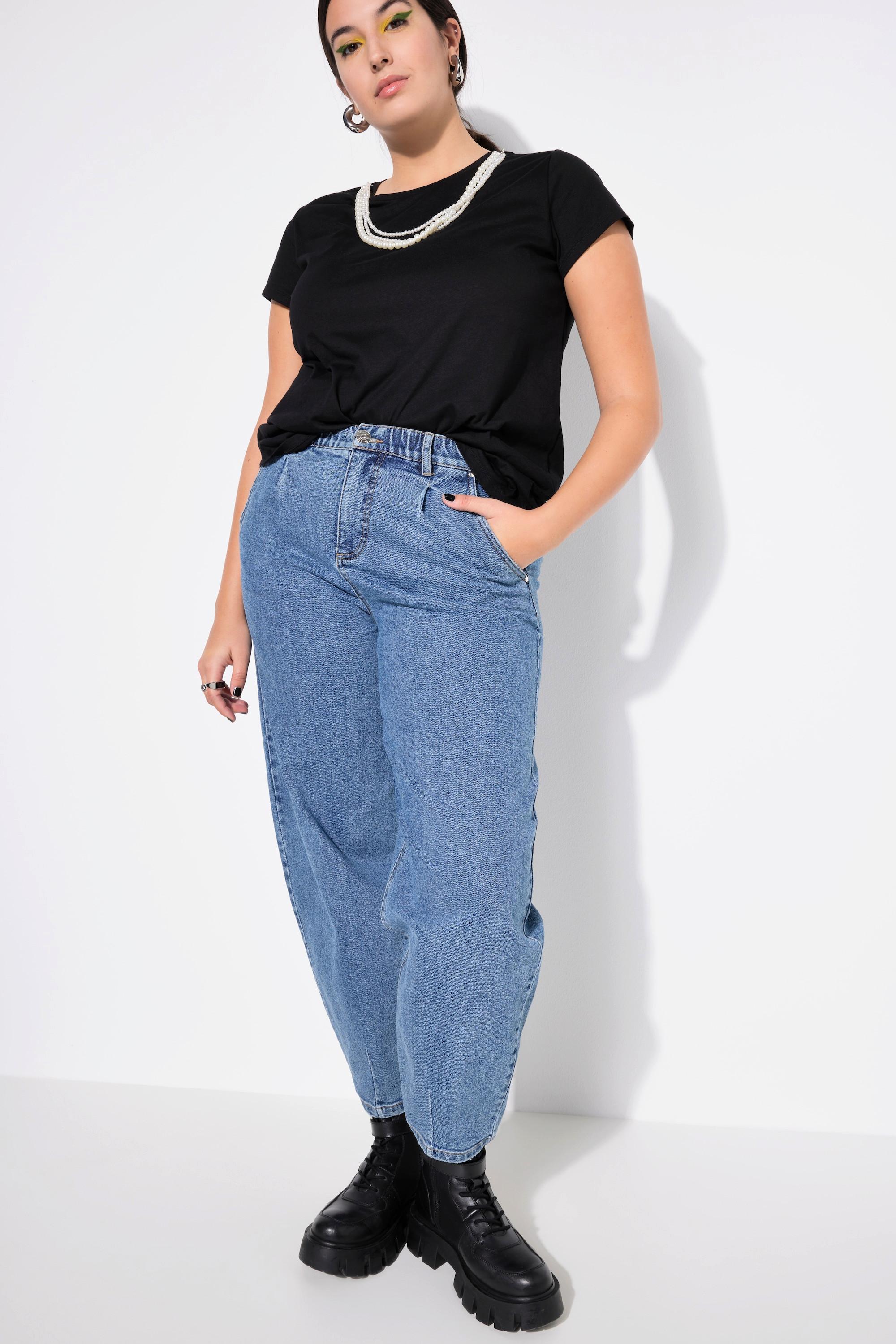 Studio Untold  Ballon-Jeans, Wide Shape, 5-Pocket, Elastikbund 