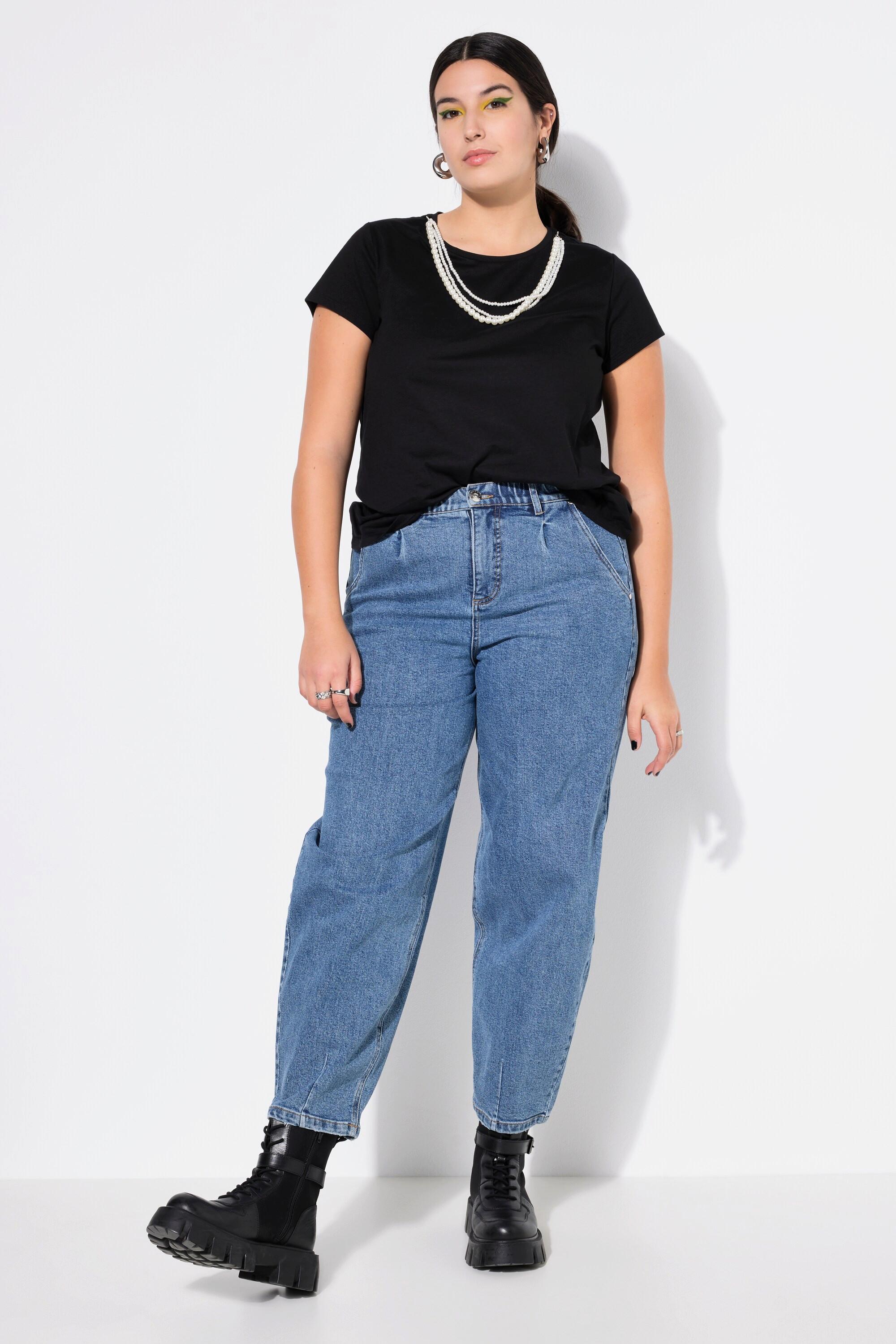 Studio Untold  Ballon-Jeans, Wide Shape, 5-Pocket, Elastikbund 