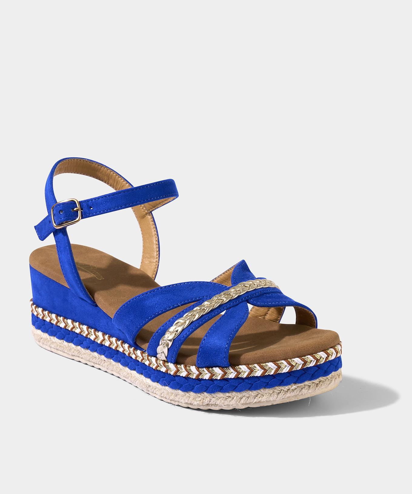 Joe Browns  Plateau-Espadrille-Sandalen mit überkreuztem Absatz 