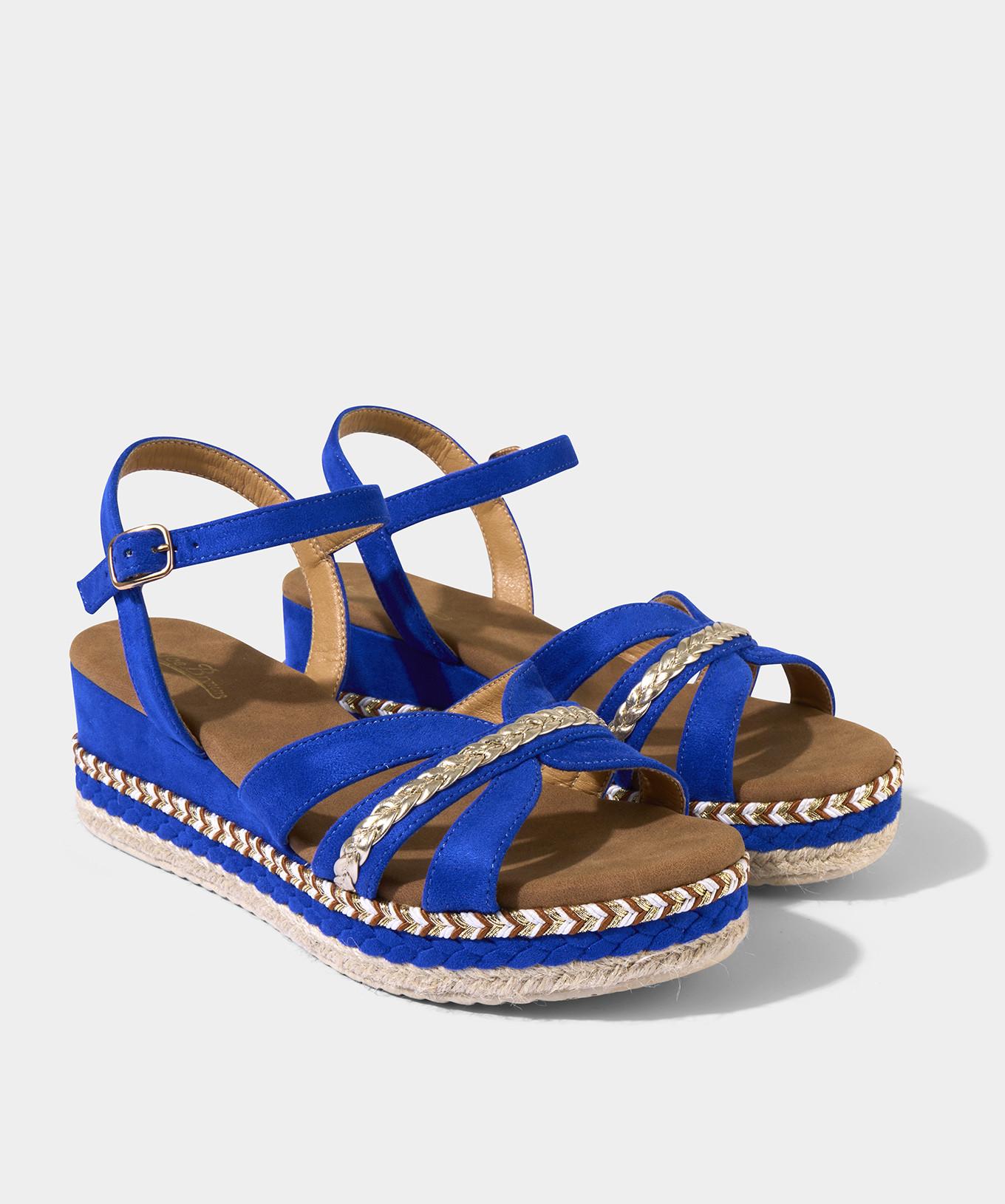 Joe Browns  Plateau-Espadrille-Sandalen mit überkreuztem Absatz 