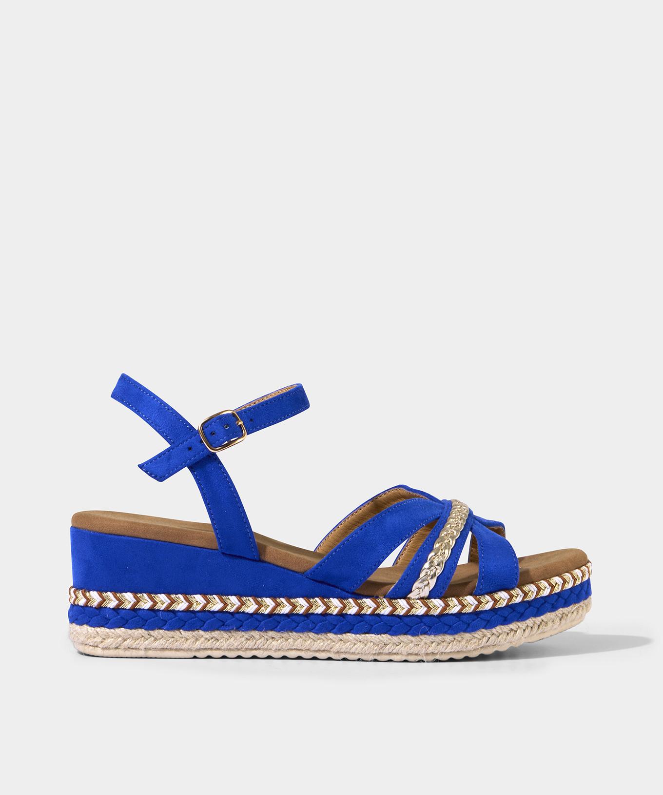 Joe Browns  Plateau-Espadrille-Sandalen mit überkreuztem Absatz 