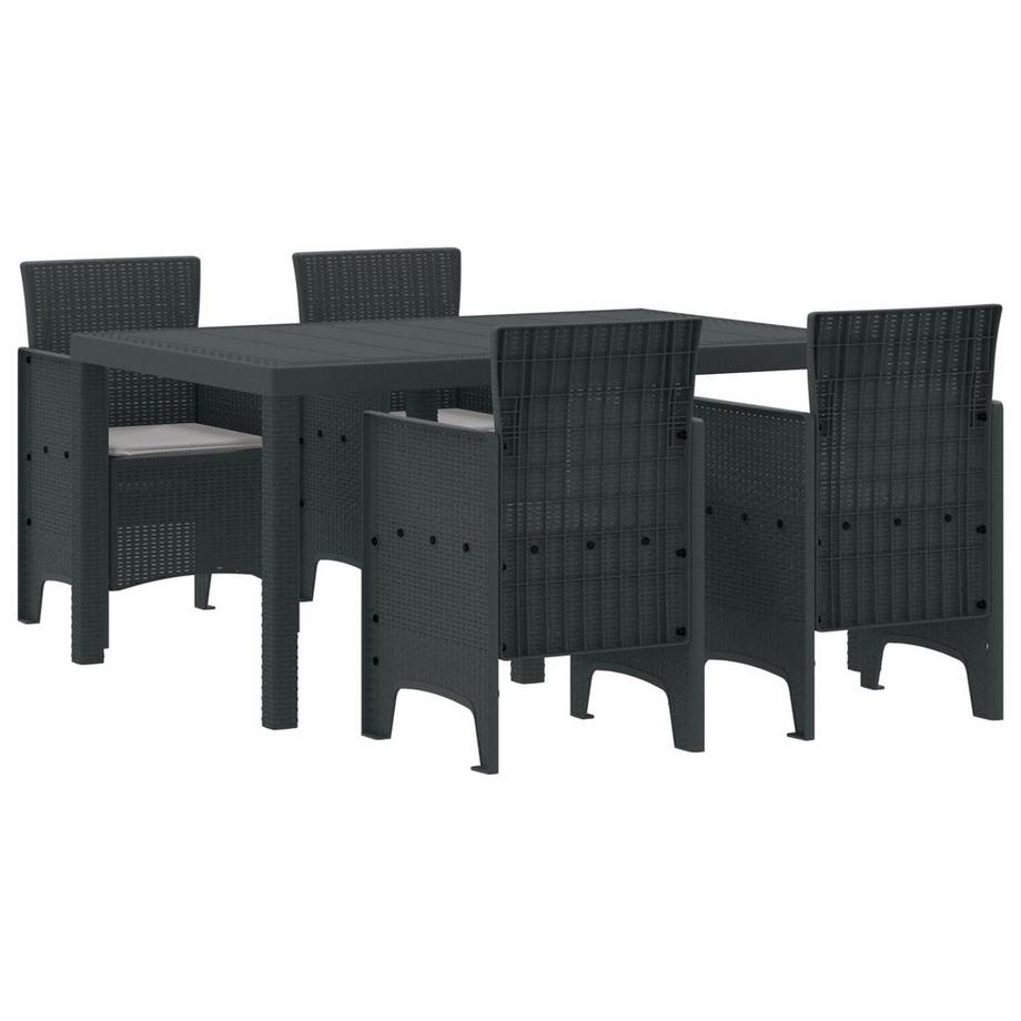 Ensemble de salle à manger pour jardin polypropylène