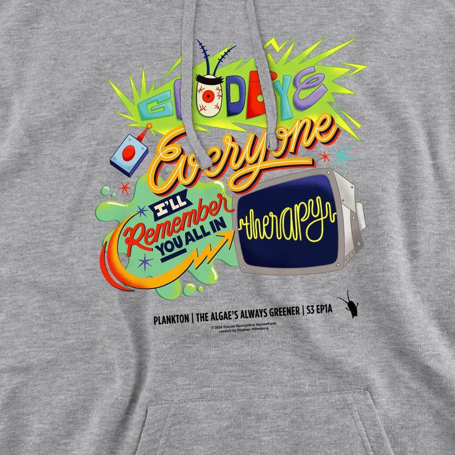 Nickelodeon Therapy Felpa Con Cappuccio Plankton  