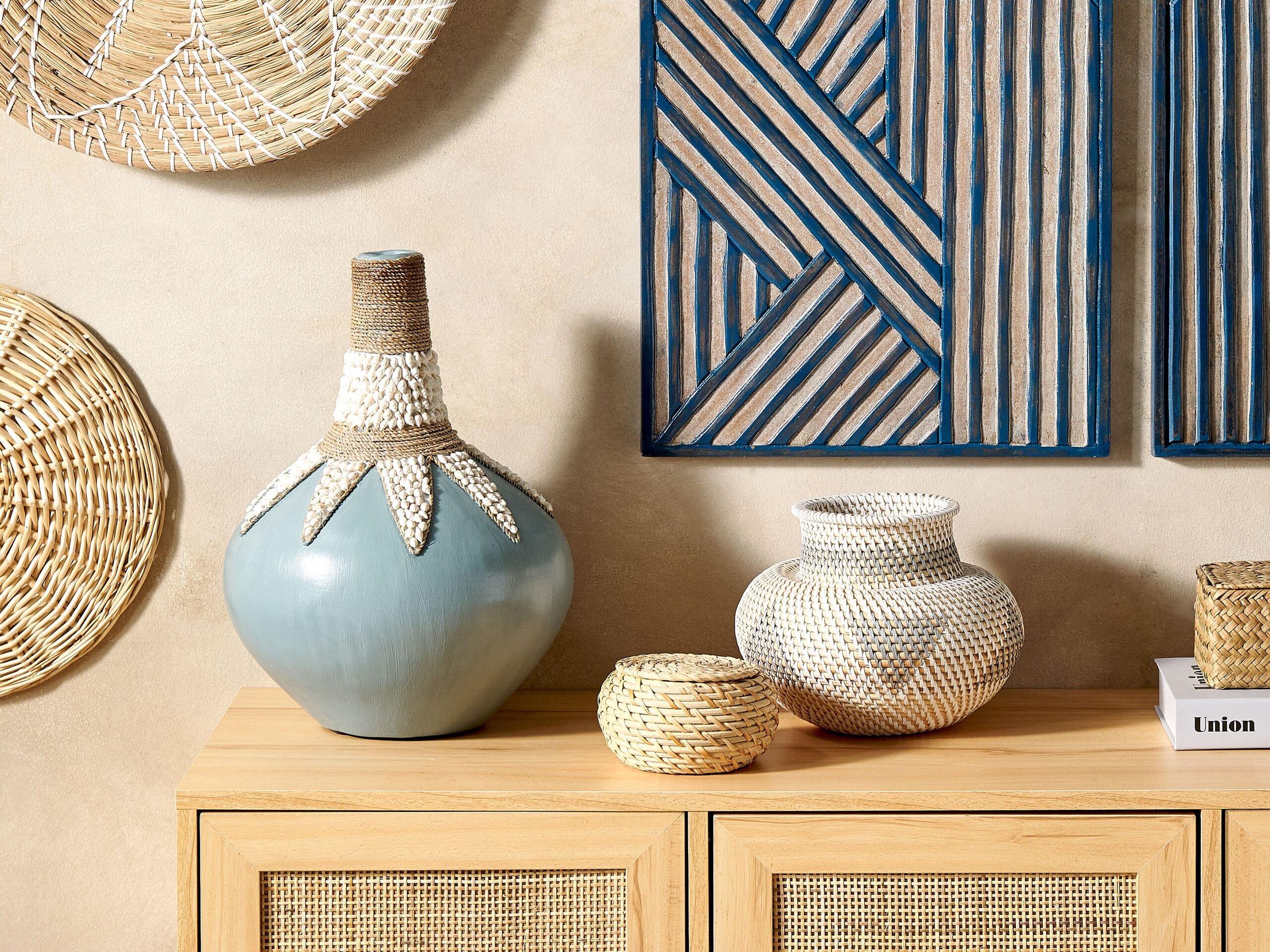 Beliani Decorazioni en Rattan Boho ASAHAN  