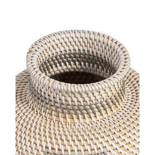Beliani Vaso decorativo en Rattan Boho ASAHAN  