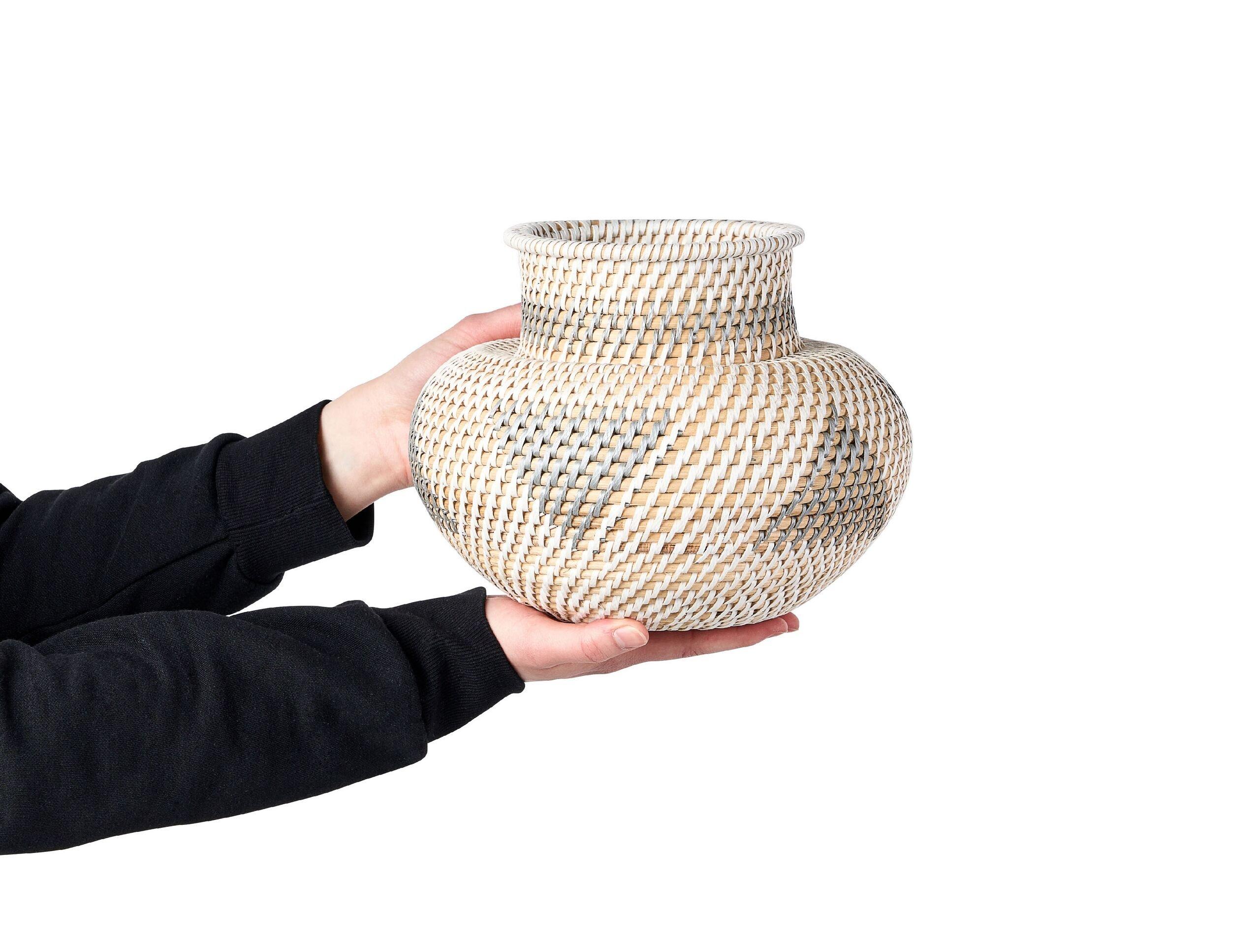 Beliani Vaso decorativo en Rattan Boho ASAHAN  