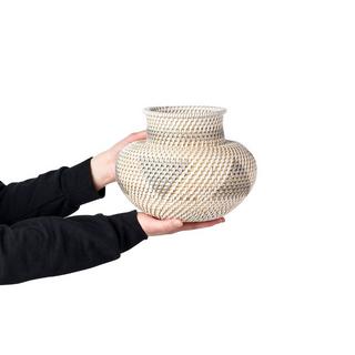 Beliani Vaso decorativo en Rattan Boho ASAHAN  