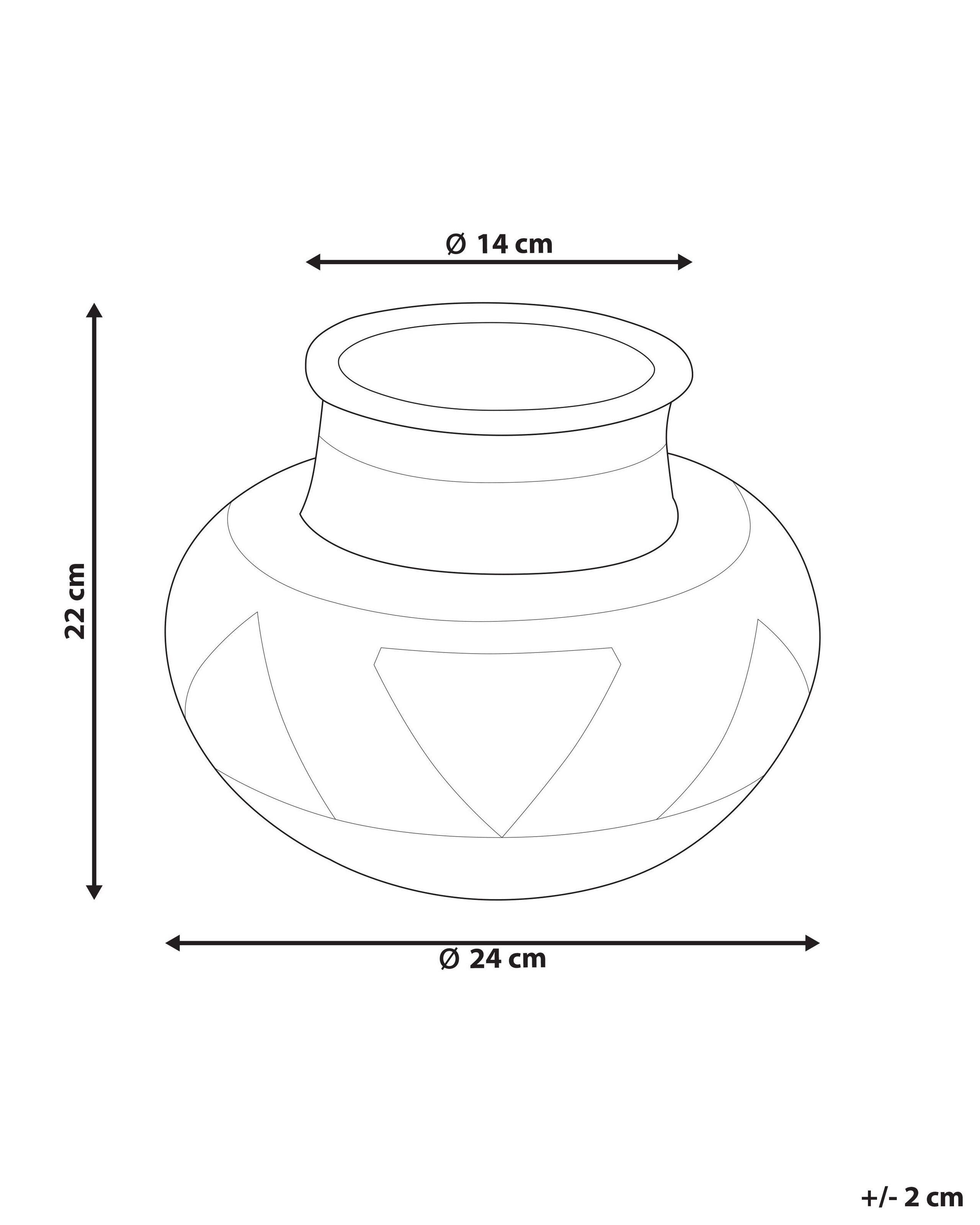 Beliani Vaso decorativo en Rattan Boho ASAHAN  